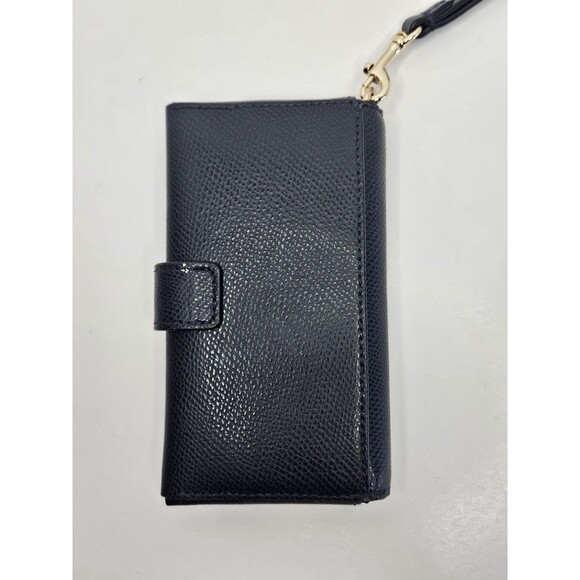 Coach Mini Cora Domed Satchel Bi Color Leather F34517 Midnight Blue W/ Wristlet - Picture 9 of 16